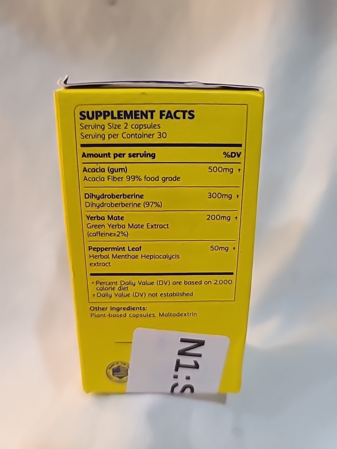 Dihydroberberine Supplement 60 Capsules 30 Day Supply Exp 5/2028