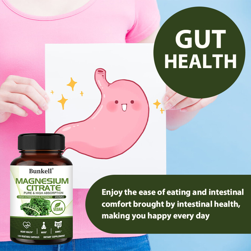 Magnesium Citrate Capsules 200mg Per Serving – Highest Potency Capsules