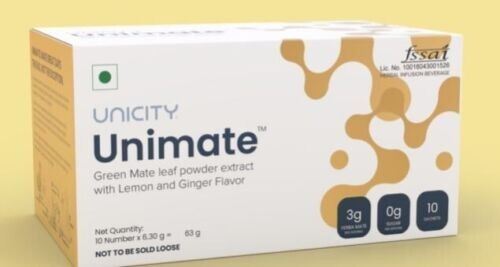 *NEW* Unicity Unimate Yerba Mate Supplement LEMON GINGER 10 Packets EXP 12/2024