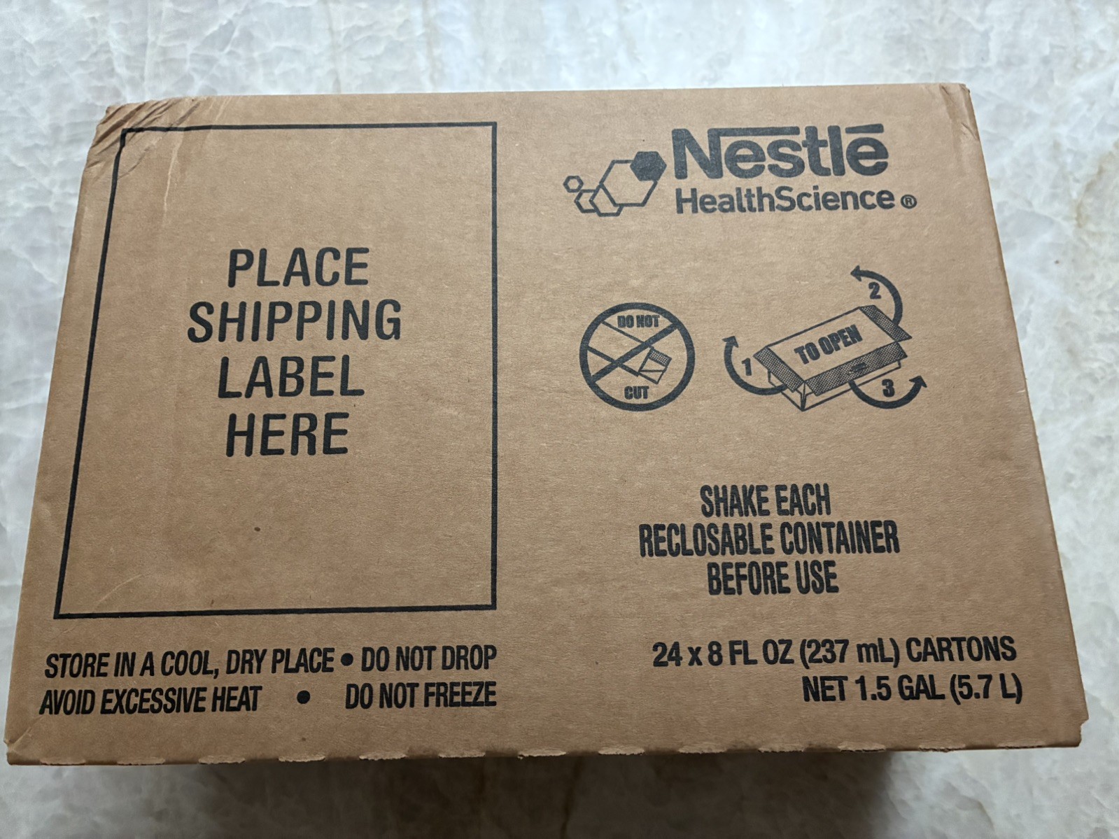 Case of 24 Nestle Vanilla Flavor Novasource Renal Formula 8 oz Cartons EXP 12/27