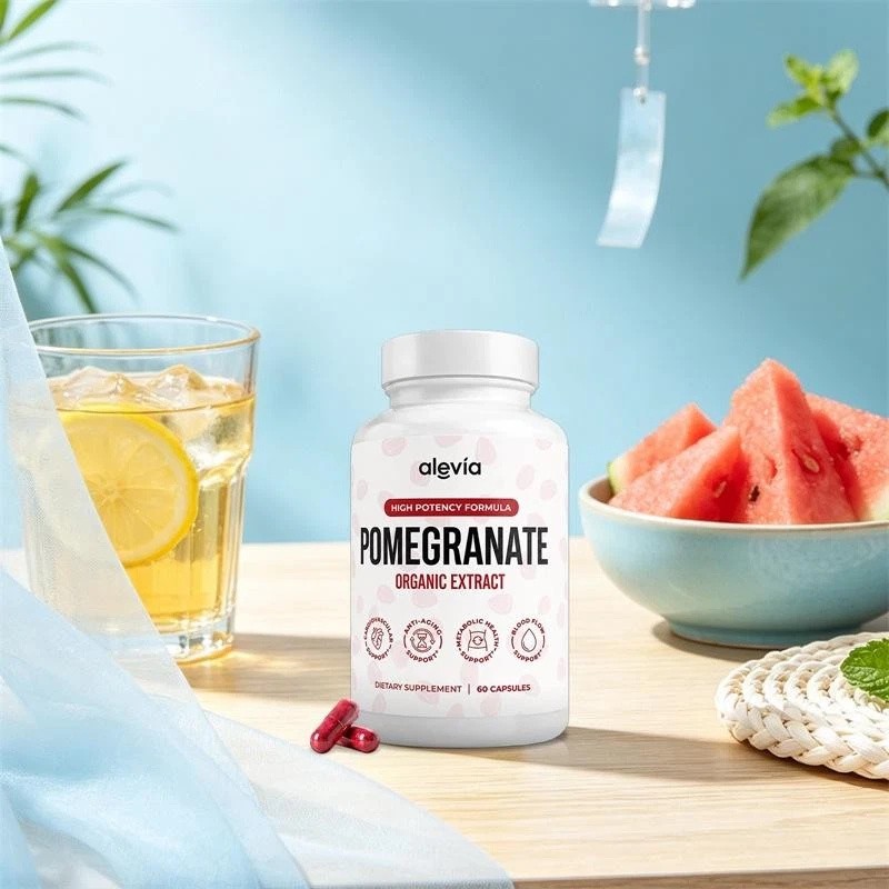 3X Alevia Pomegranate Capsules 60ct Organic Extract Antioxidant