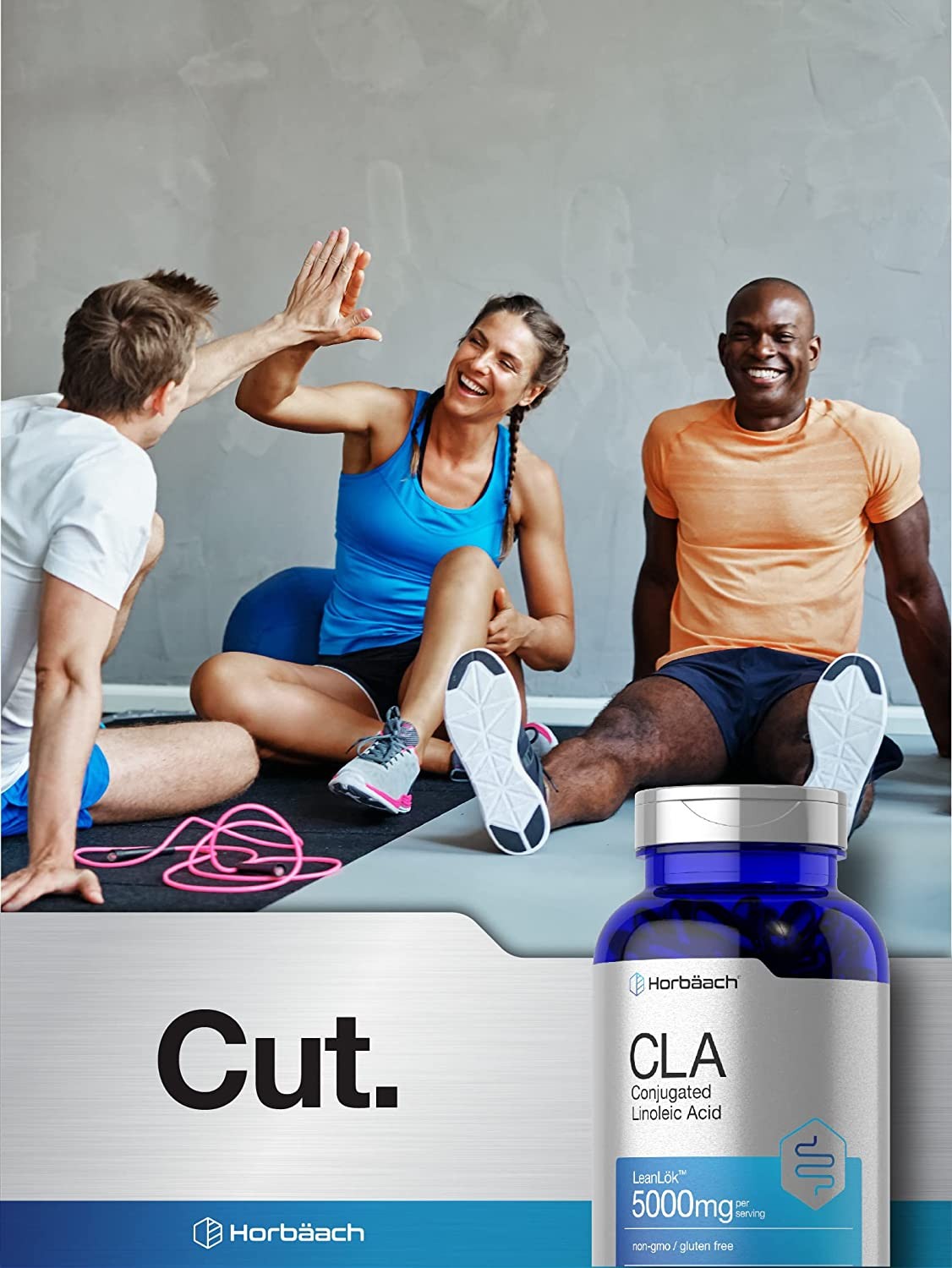 CLA 5000 mg | Maxiumum Potency | 300 Softgel Pills | by Horbaach