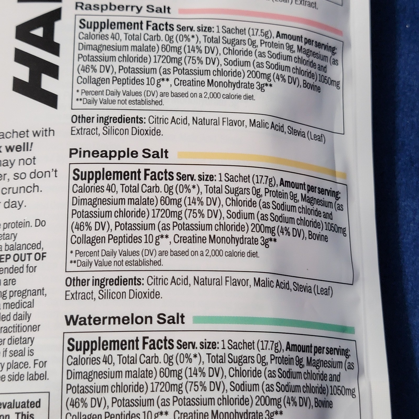 Harlo 3-in-1 Performance Mix Electrolytes, Collagen, Salty by Design
