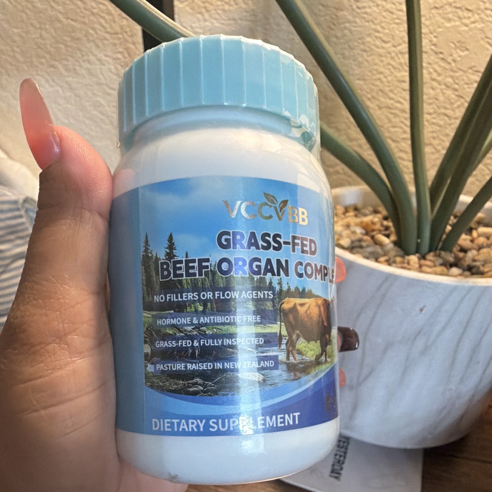 VCCVBB Grass-Fed Beef Organ Complex Capsules, No Fillers, Hormone Free