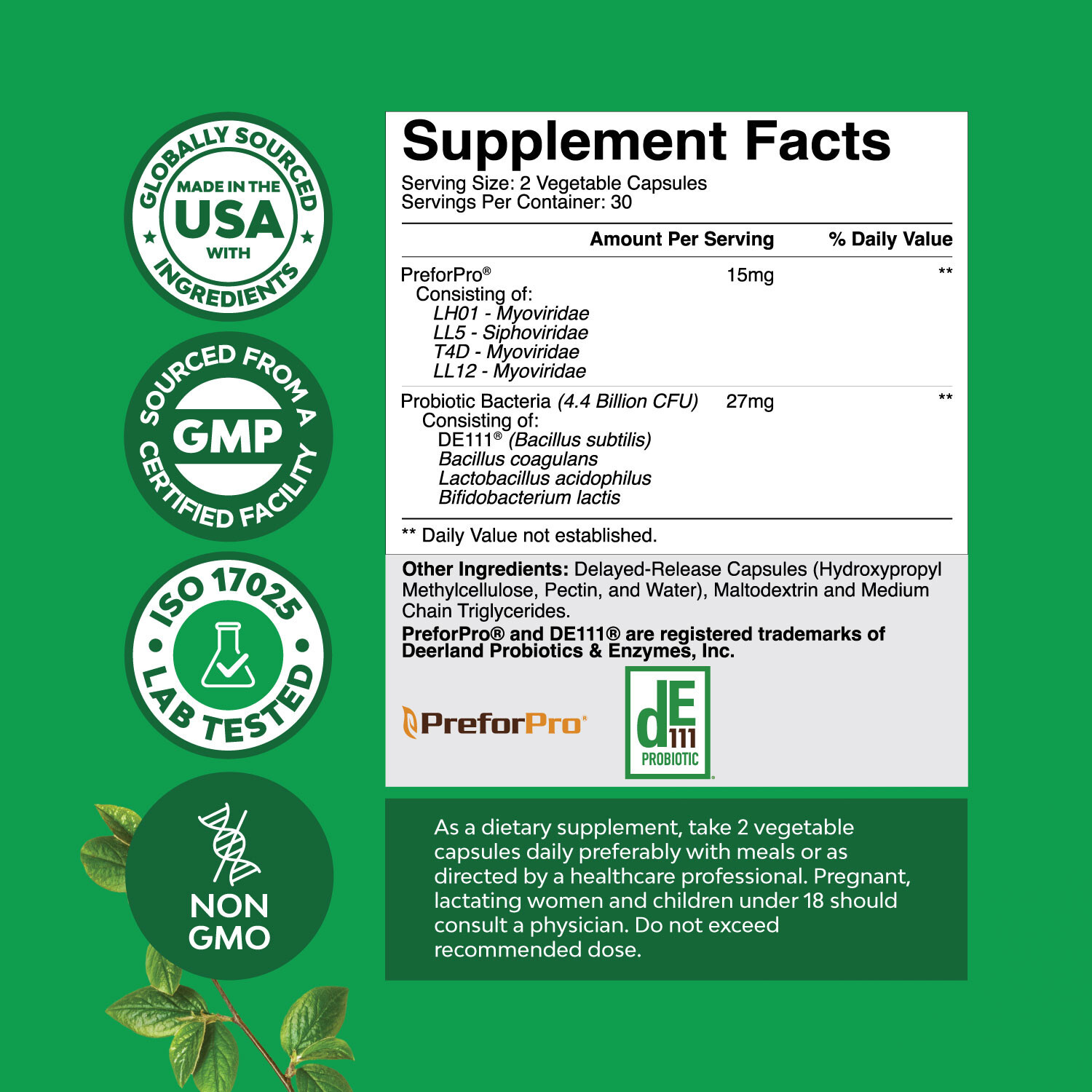 Prebiotics and Probiotics Gut Health Supplement – Super Potent Digestive Health