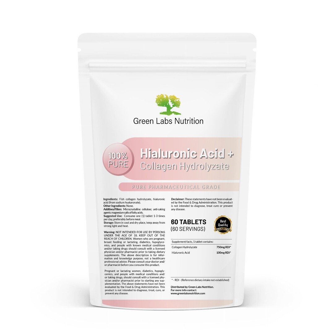Hyaluronic Acid + Marine Collagen Hydrolyzate Anti Aging Skin Hydration