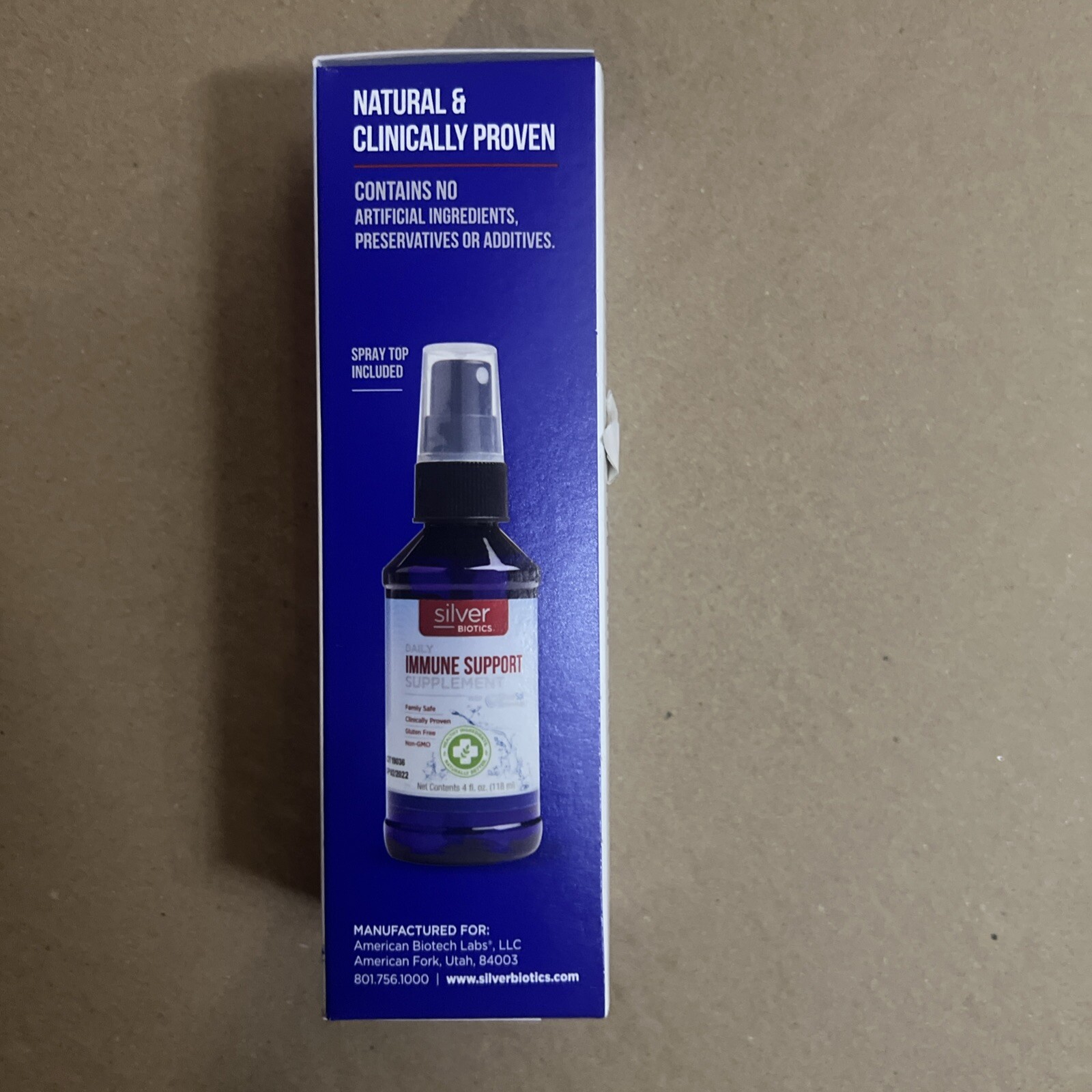 Silver Biotics Daily Immune Support ，SilverSol Tech, 4 Fl Oz EXP：10/2024