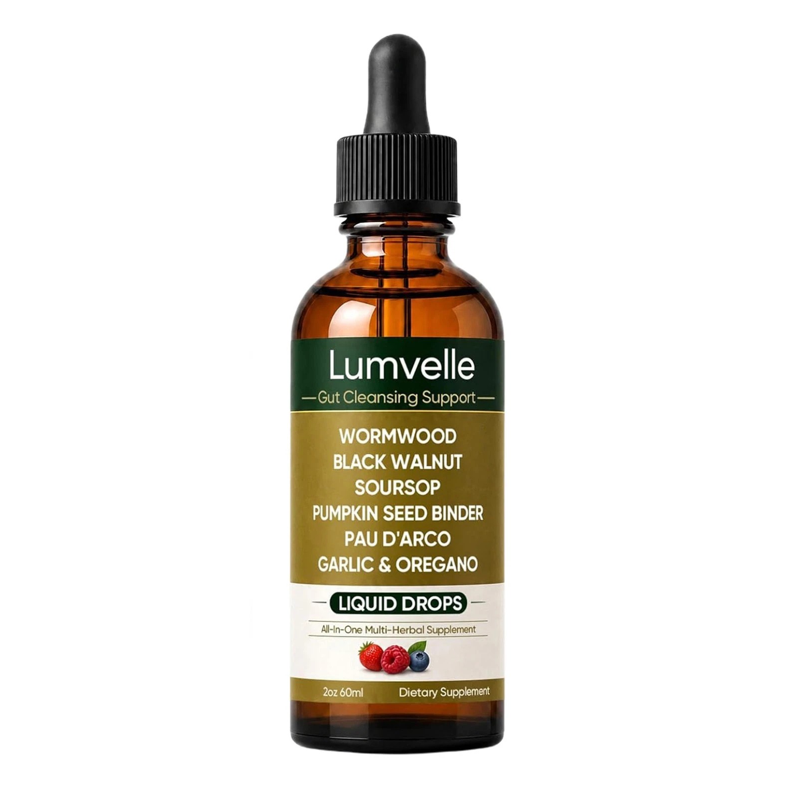 LUMVELLE Wild Harvested Wormwood Herbal Liquid Botanical Supplement Drops 1-5pcs