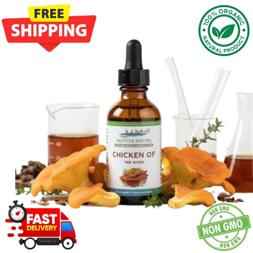 Chicken of the Woods Mushroom Extract Liquid Drops 2oz Immune Digestive Support