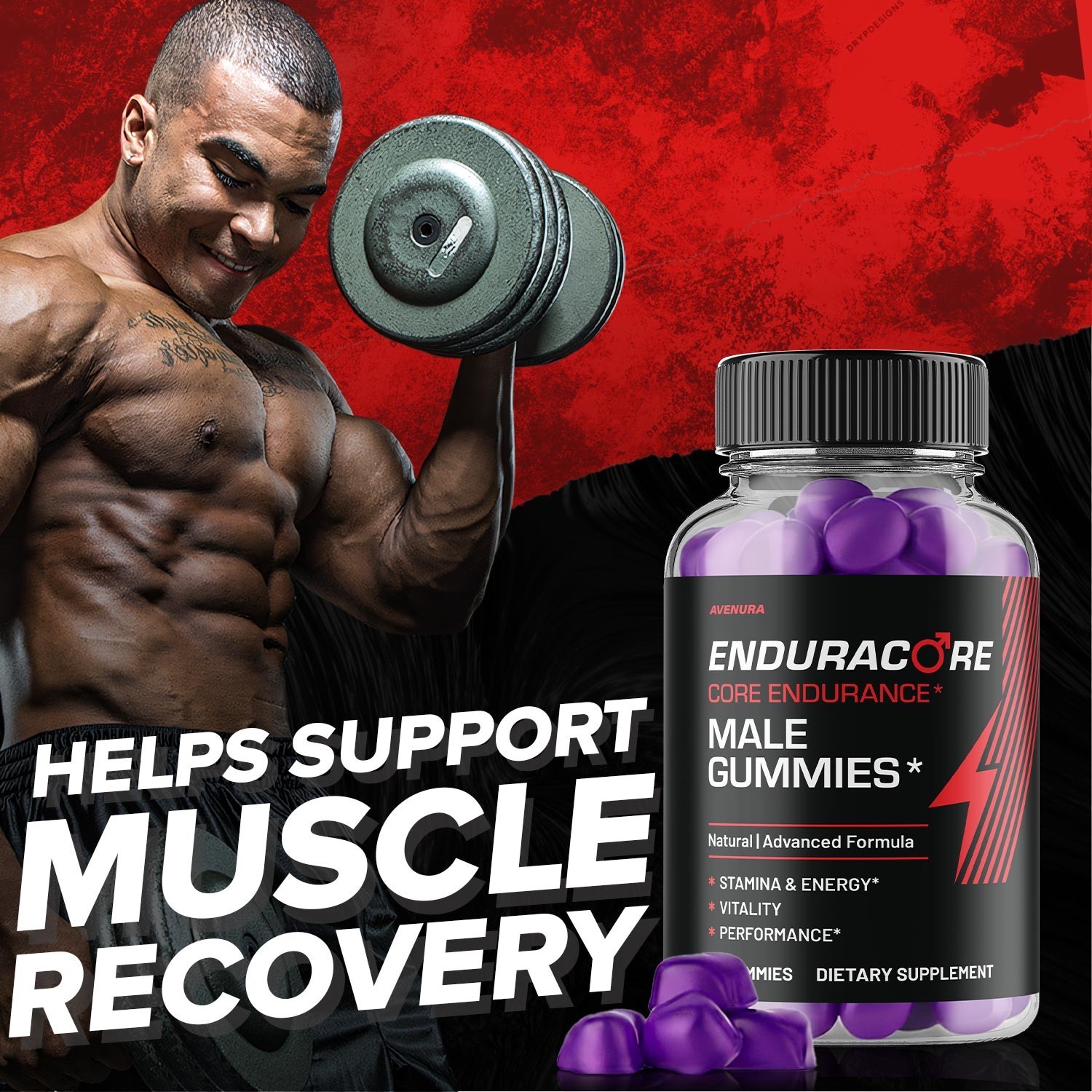 (1 Pack) Enduracore Gummies for Men – Endura Core Male Gummy Advanced Formula