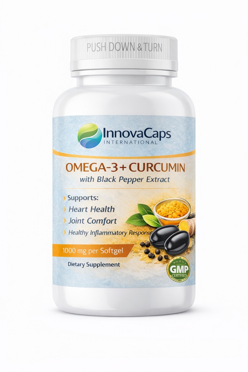 Omega 3 Curcumin Black Pepper 1000mg 100 Softgels compared nordic curcumin
