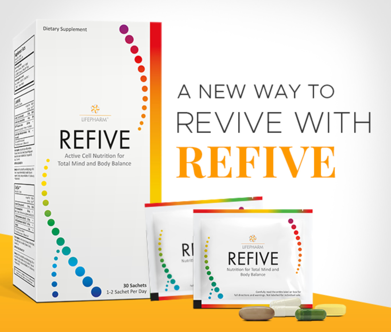 REFIVE Pack LifePharm – (30 Packets are inside) – Expiration / 2026