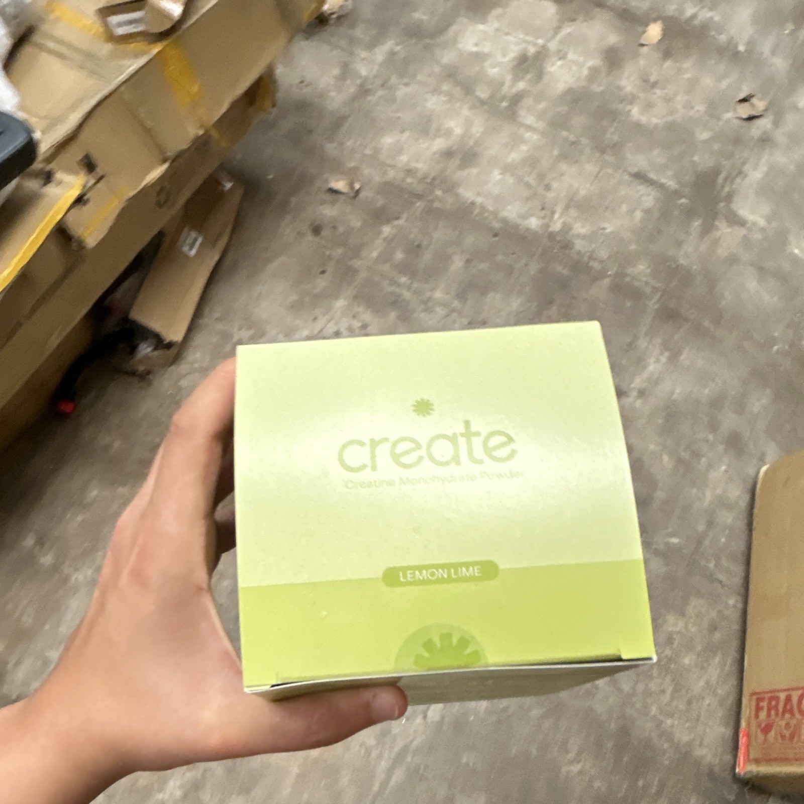 create Creatine Monohydrate Powder Lemon Lime Non-GMO Gluten-Free 6.35 oz