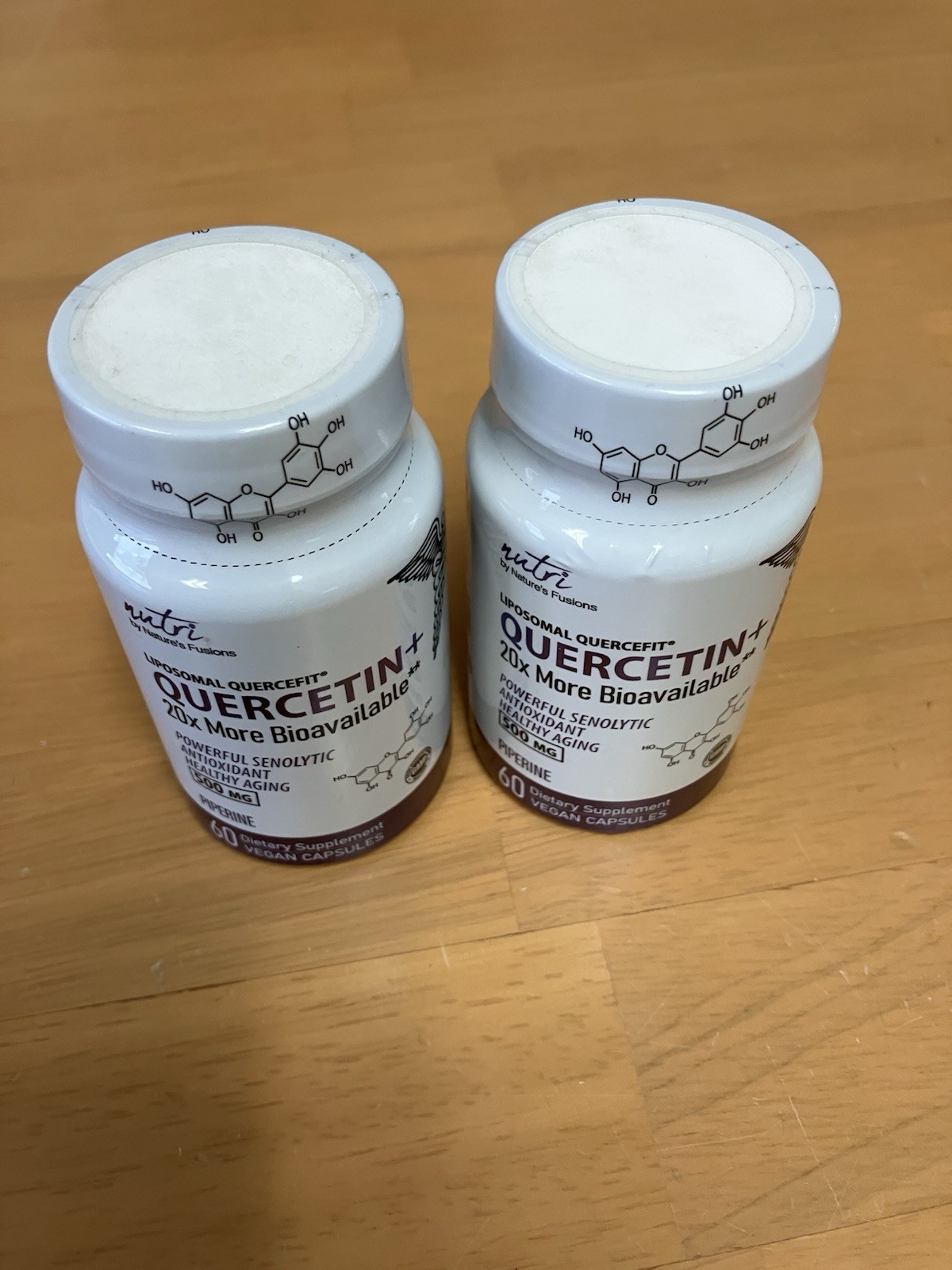 2-pk, Nutri by Nature’s Fusions Quercetin Dietary Supplement 500mg, 120 caps