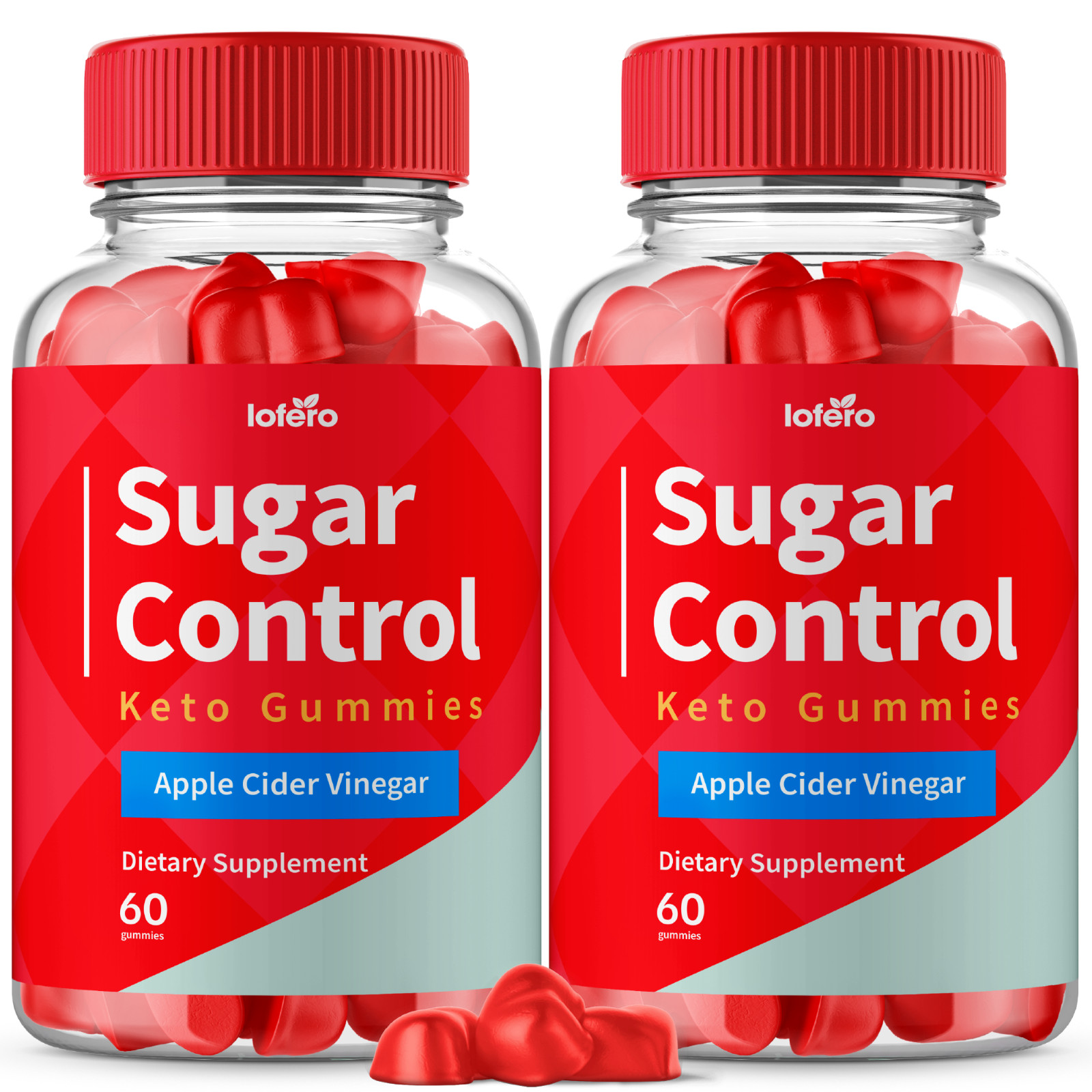 (2 Pack) Sugar Control Keto ACV Gummies 1000MG SugarControl Vitamin (120Ct)