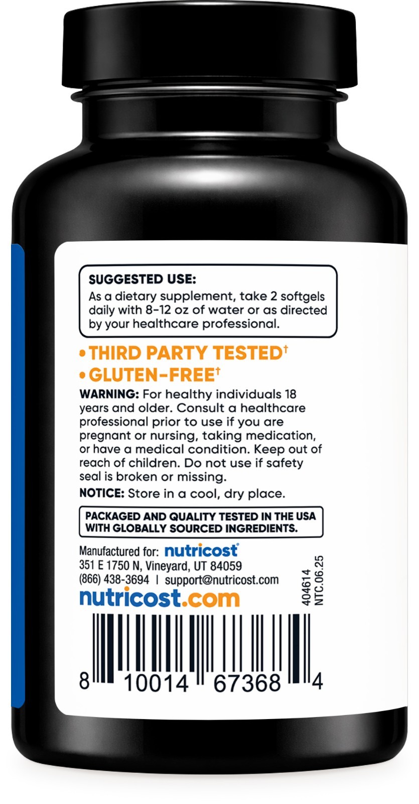 Nutricost Black Seed Oil (Cumin) – 120 Softgels, 1000mg Per Serving, 60 Servings