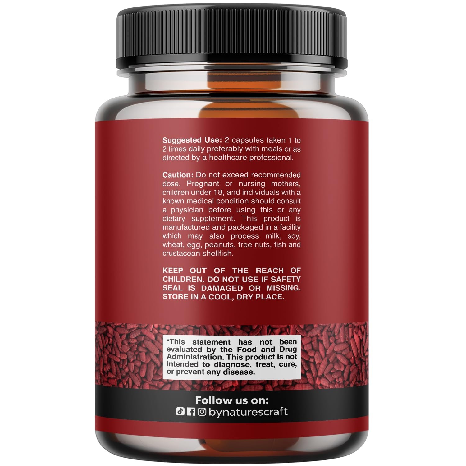 Red Yeast Rice with CoQ10 Supplement – Advanced Healthy 120 Count (Pack of 1)
