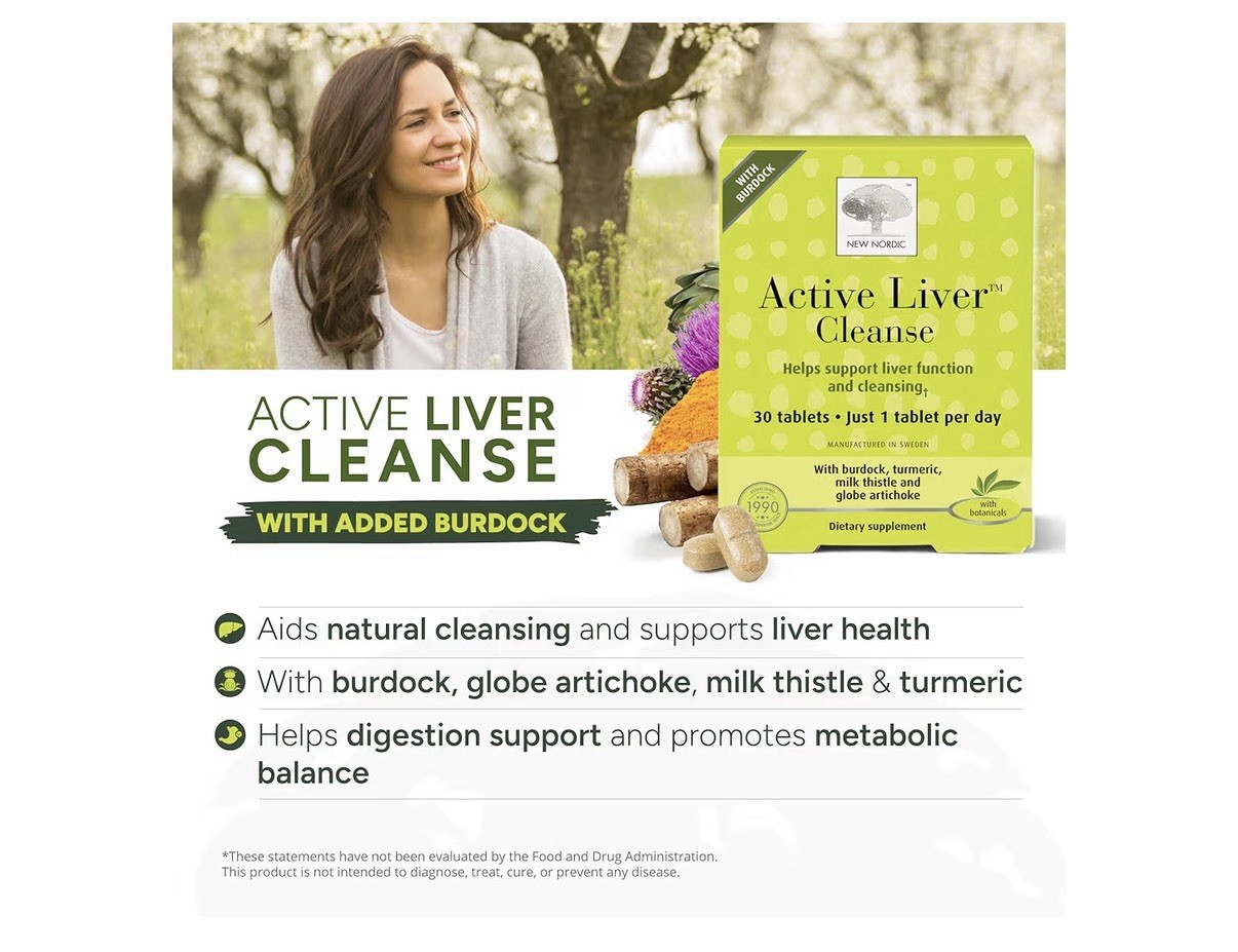NEW NORDIC Active Liver Cleanse Liver Function And Cleansing 30 Day Supply