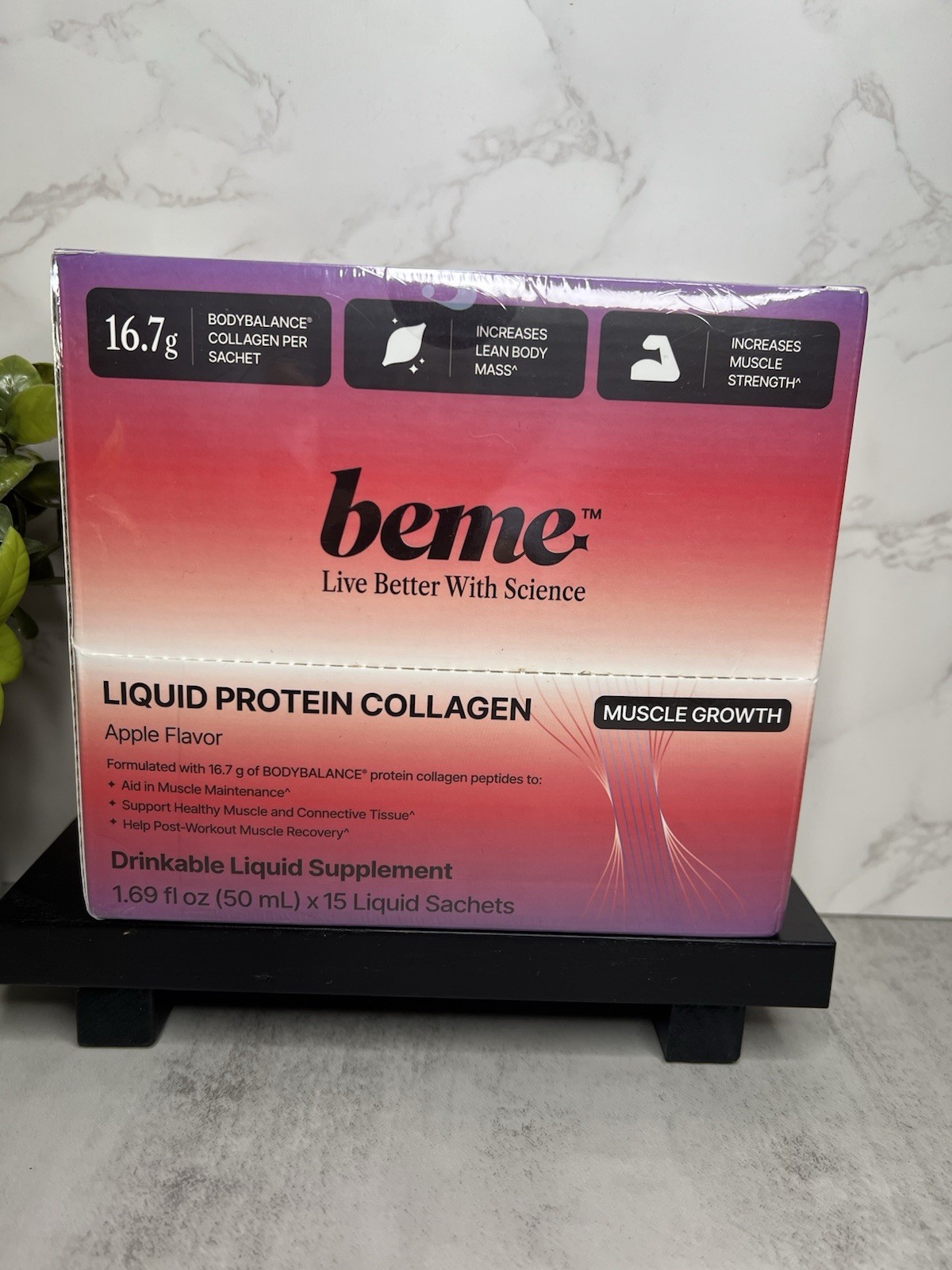 beme Liquid Collagen Apple Flavor 15 Sachets 50 mL Exp 09/27