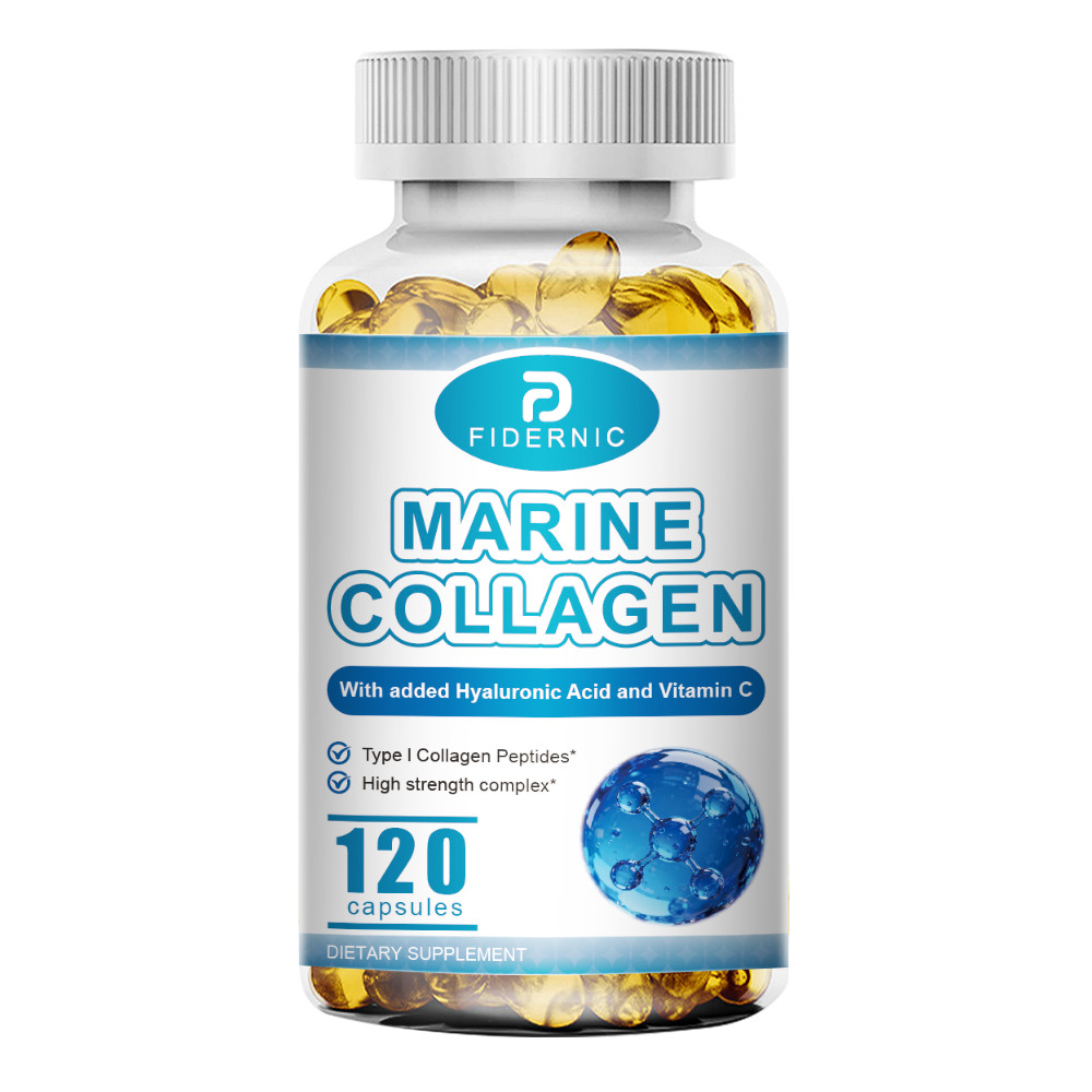 Premium Marine Collagen 1300mg Type I + Hyaluronic Acid + Vitamin C – Capsule