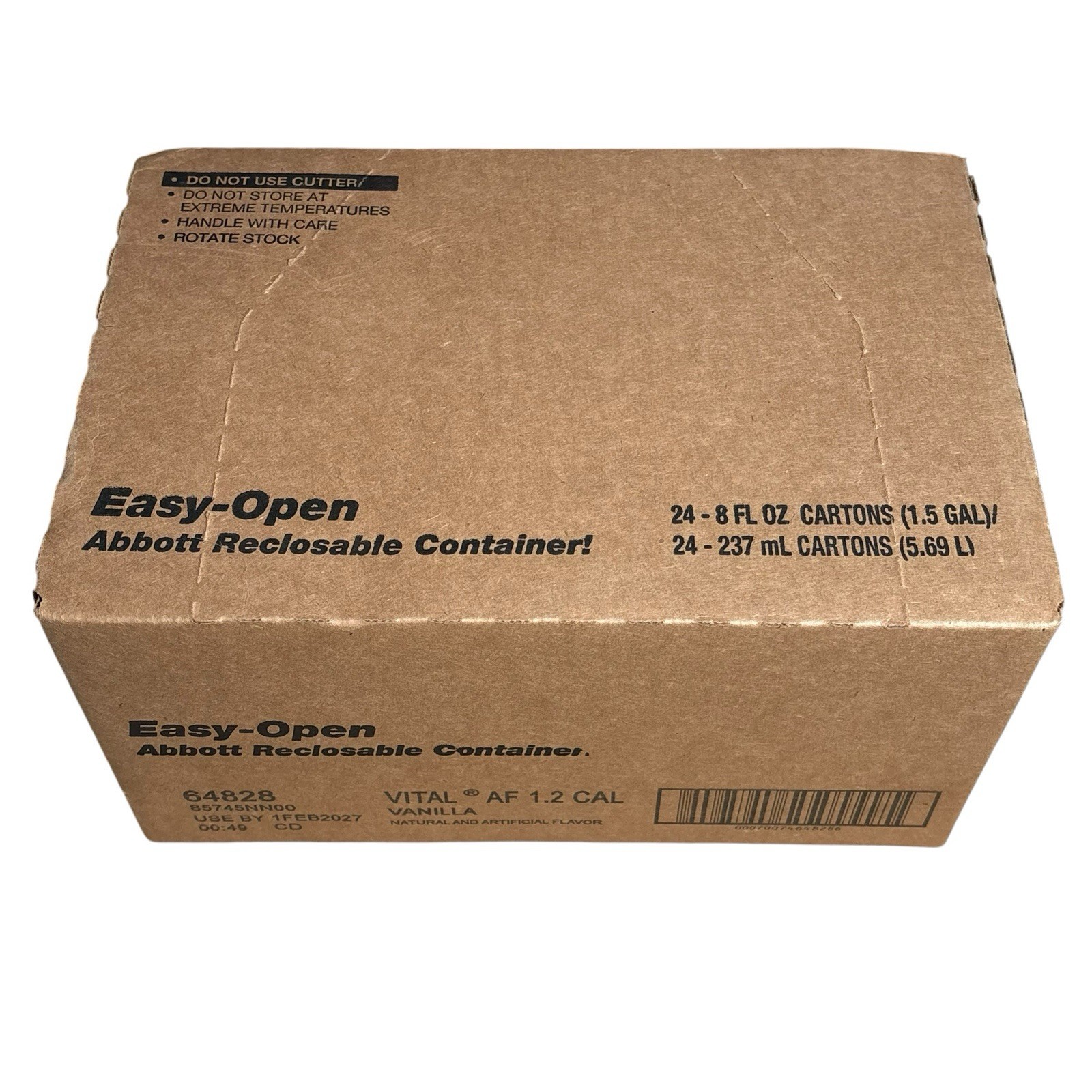 Vital AF 1.2 Cal Vanilla Flavor 8 oz. Carton Ready to Use 64828 Case of 24 02/27