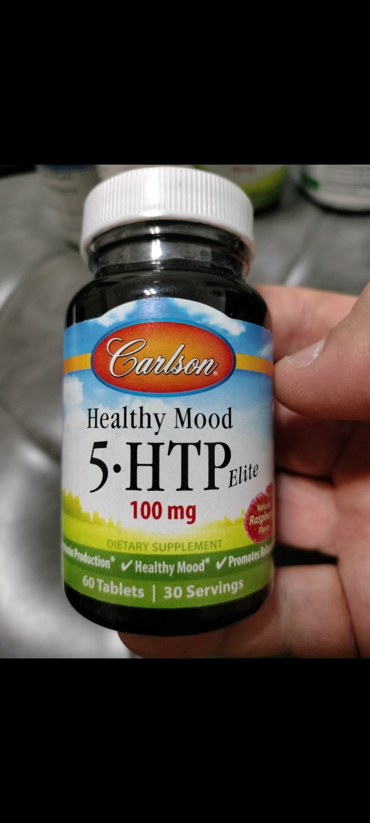 CARLSON HEALTHY MOOD 5-HTP ELITE 100mg 60 TABLETS EXP.09/2026 NEW SEALED .