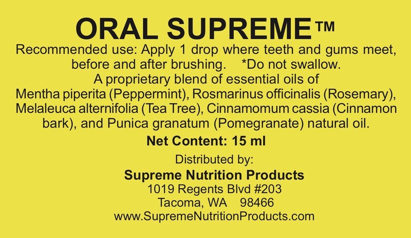 Oral Supreme – by Supreme Nutrition – 15 ml
