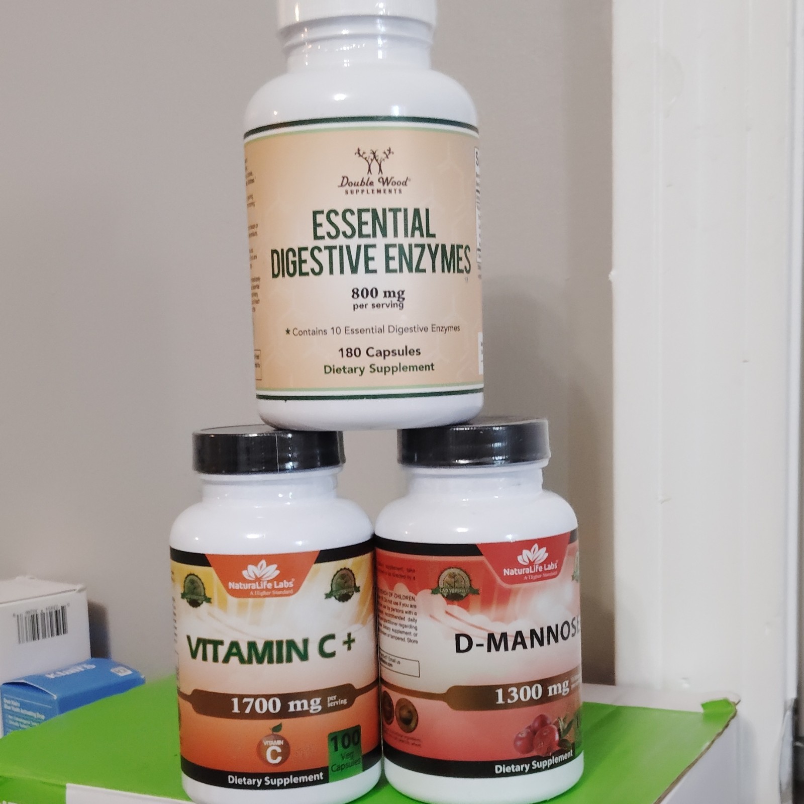 Double Wood Supplements Digestive Enzymes Blend Digestive Support 800mg 180 ct