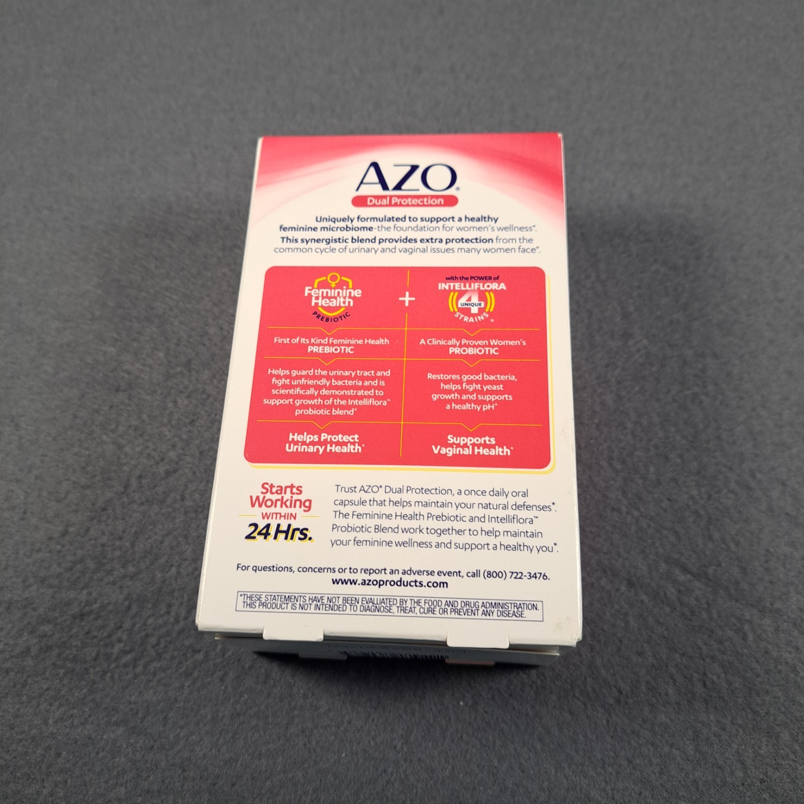 AZO Dual Protection Urinary + Vaginal Support – 30 Count Exp 8/2027