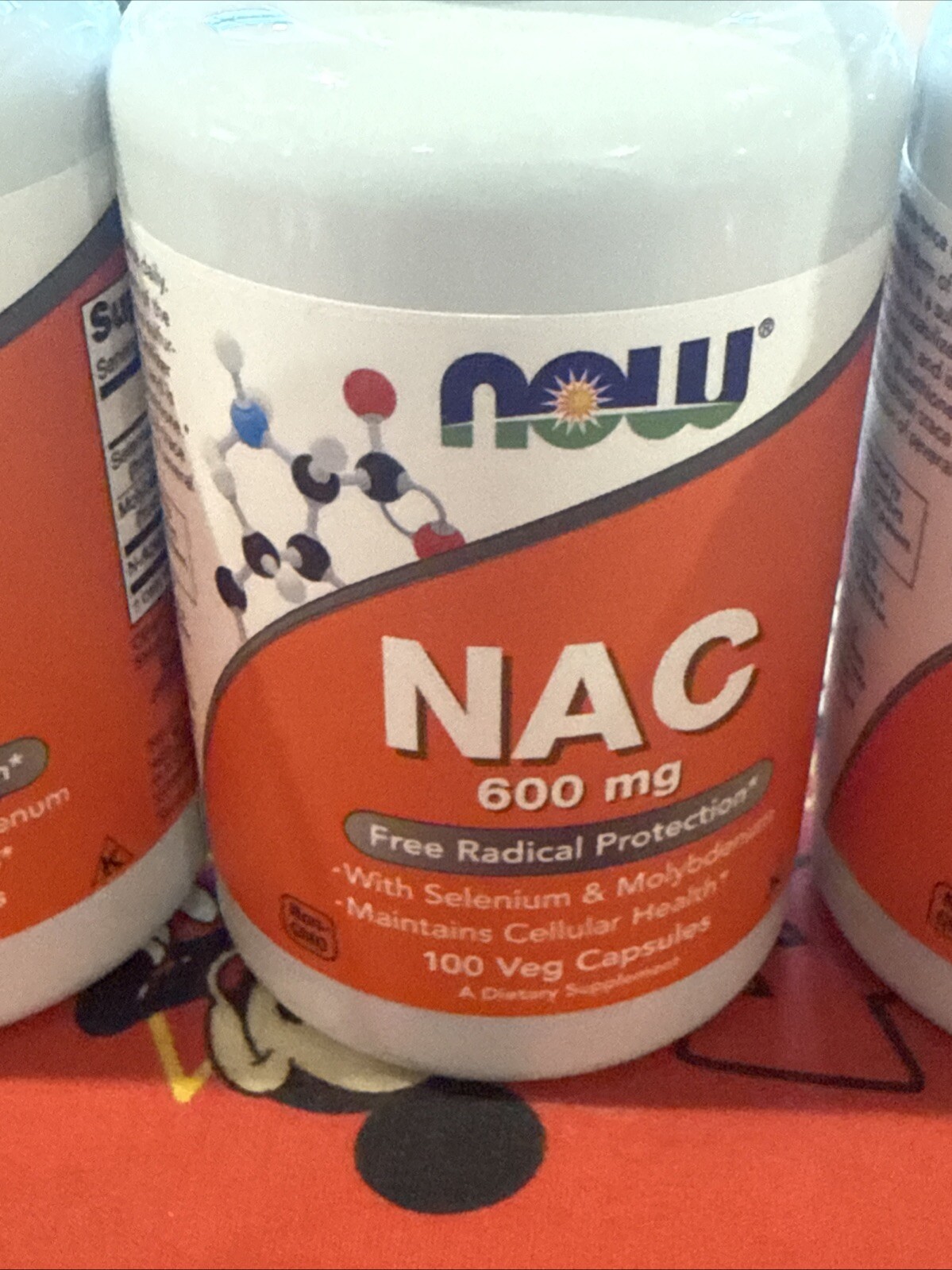 3 x NOW NAC 600 mg 100 Veg Capsules Ea Exp 03/2028+ Rd⬇️