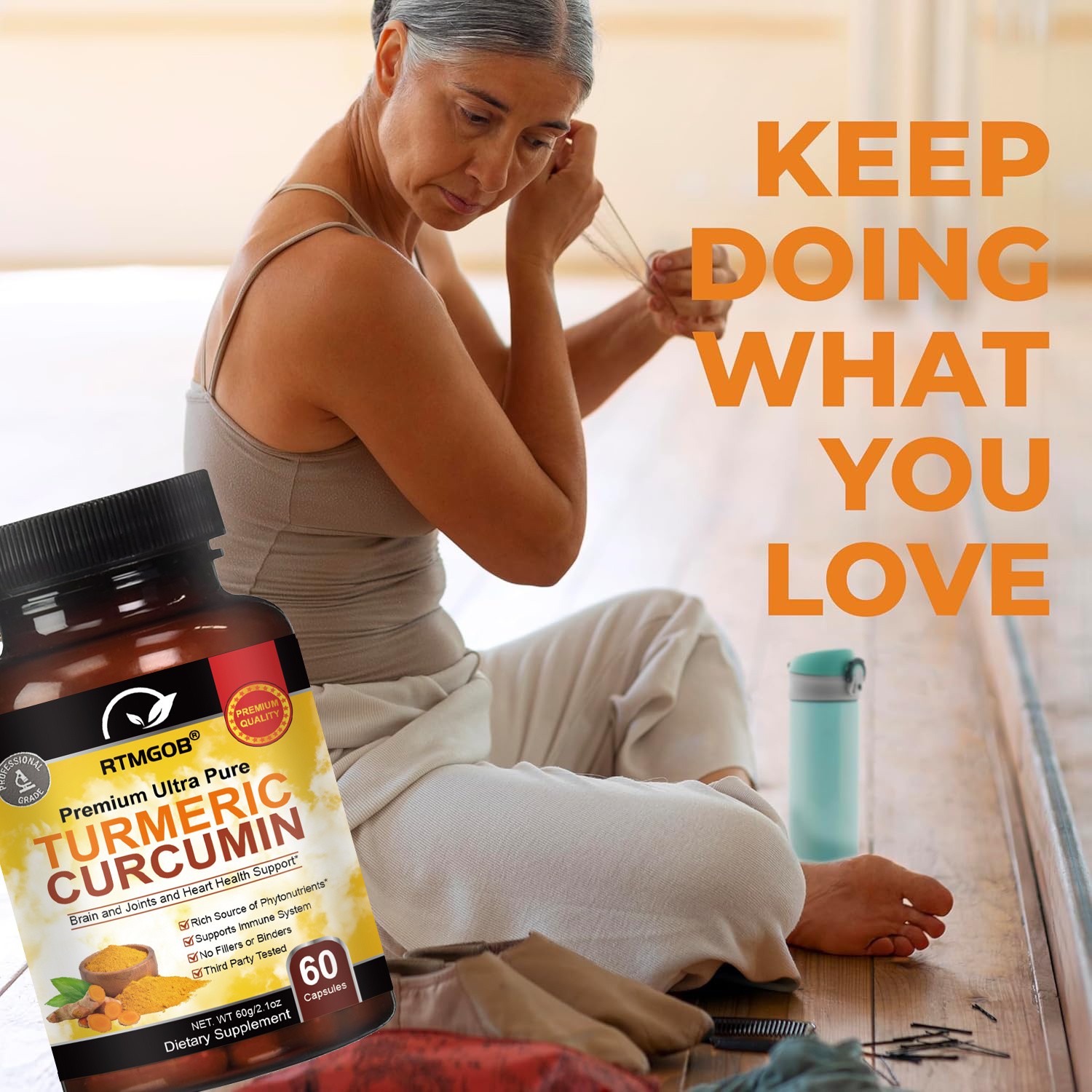 1/2/3packs Turmeric Curcumin Capsules, Supplement for Joint, Immune Support