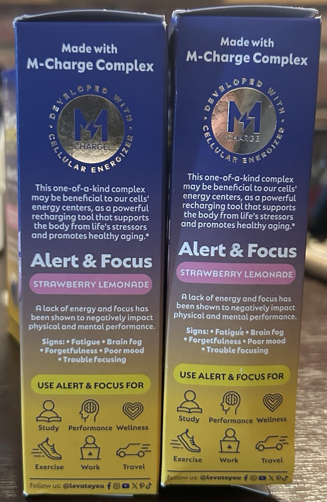 L’Evate You ~ Alert & Focus STRAWBERRY LEMONADE- 14 ct Memory Support EXP: 10/25