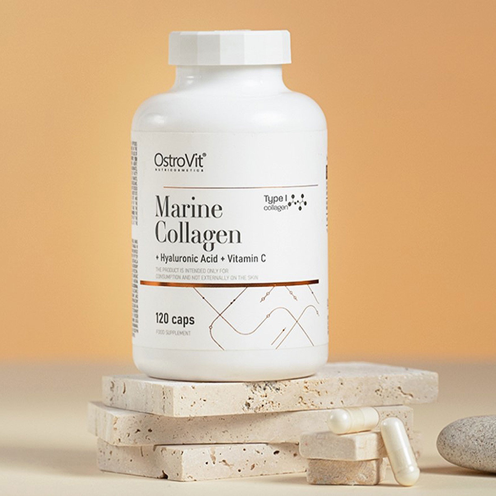 Premium Marine Collagen Type I + Hyaluronic Acid + Vitamin C – Tablets / Capsule