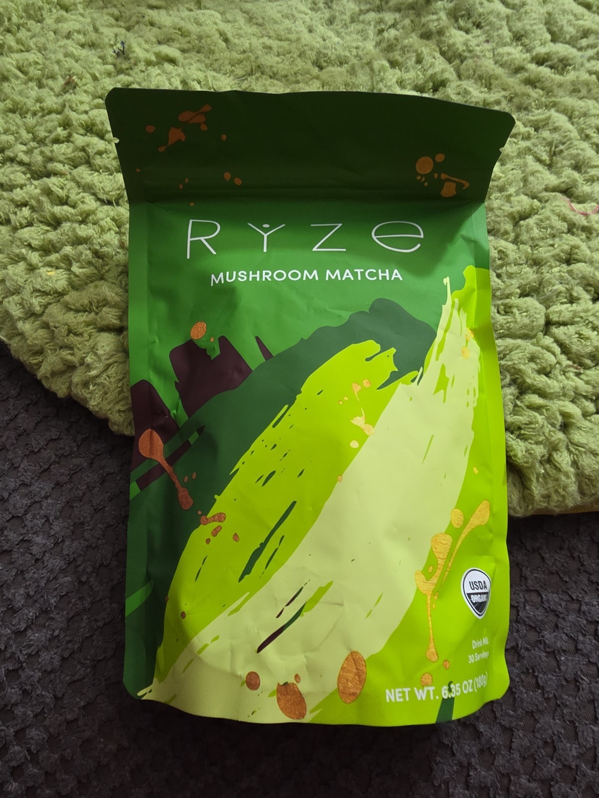 Ryze Organic Mushroom Matcha – 30 Servings Sealed Exp 06/2027