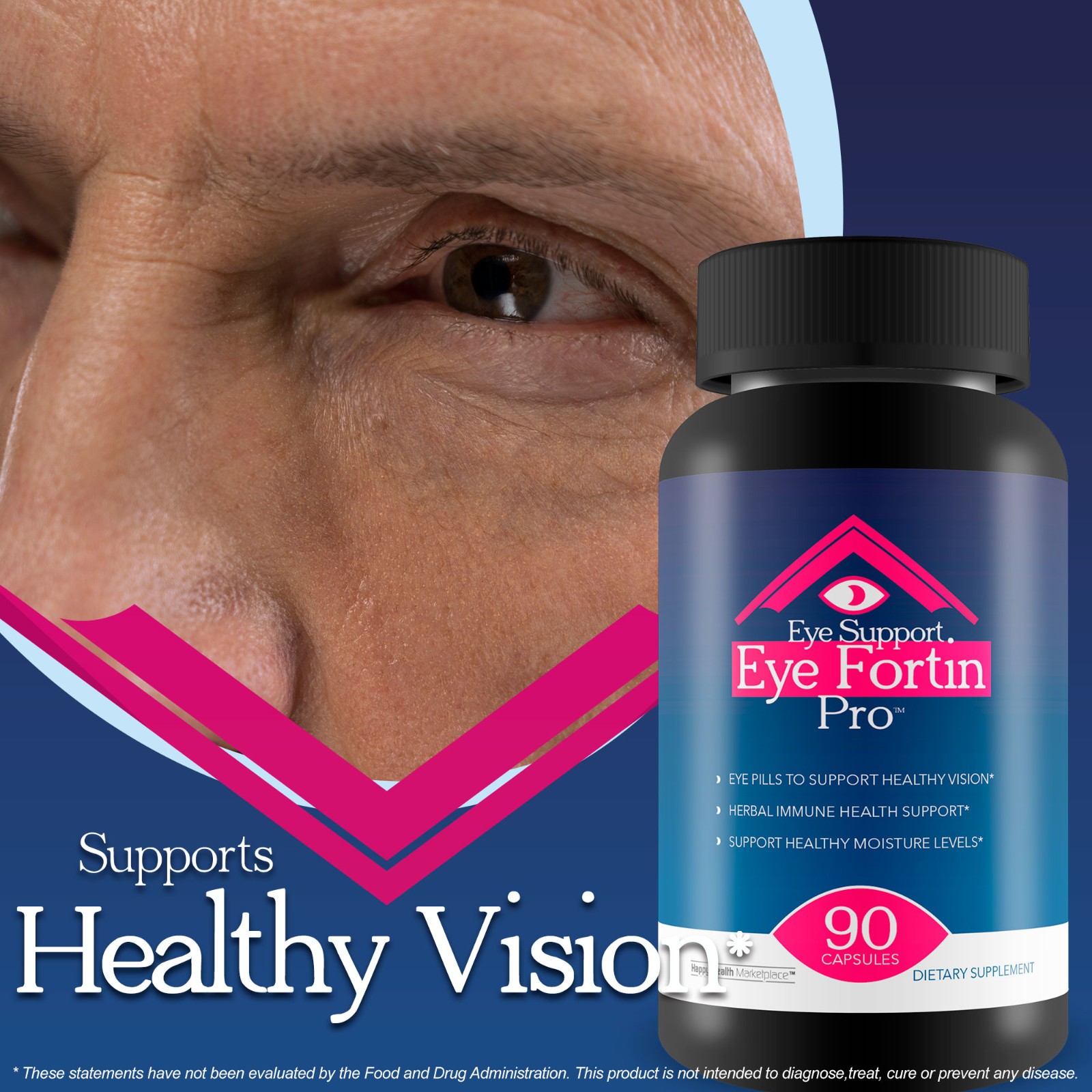 Eye Support Eye Fortin Pro – Our Best Eye Pills for Vision – Eye Care Supplement