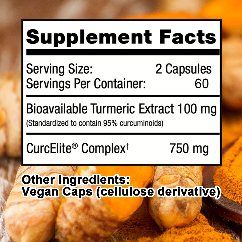 Turmeric Curcumin – 95% Curcuminoids Max potency Bioavailable Turmeric Extract