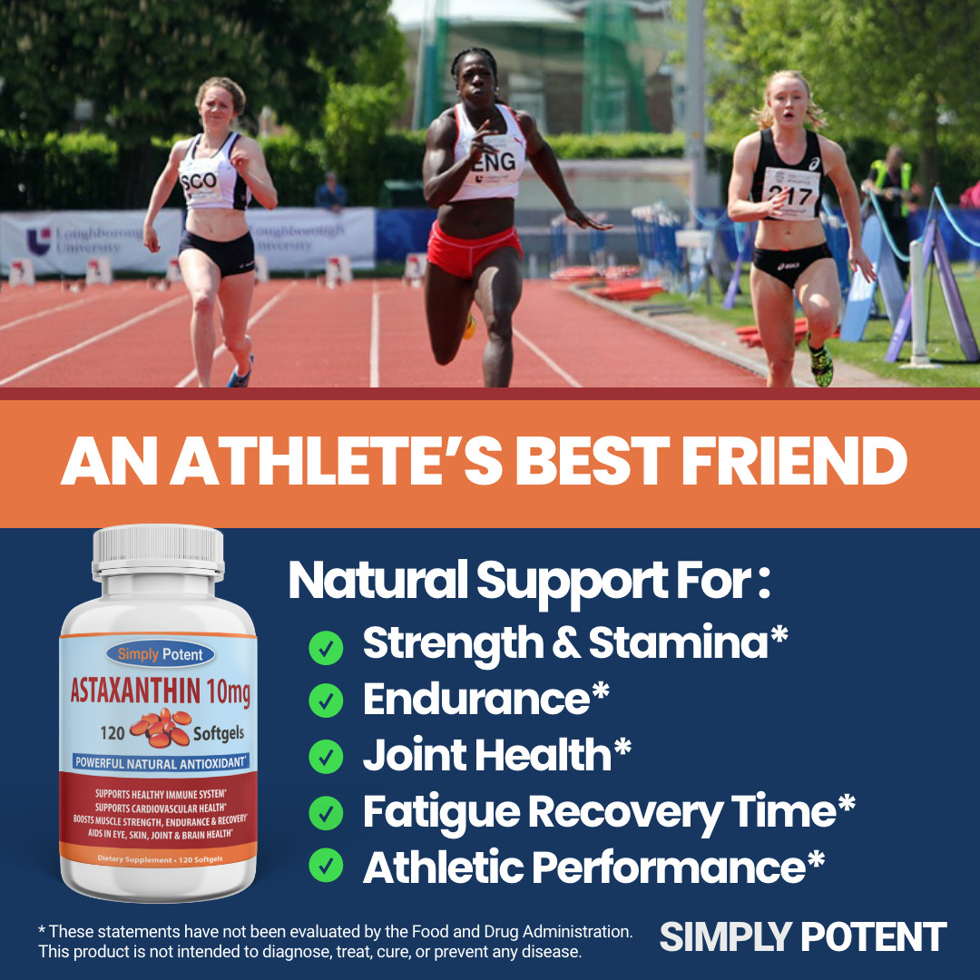 Astaxanthin 10mg 120 Softgels-High Potency Antioxidant Supplement | 4-Mon Supply