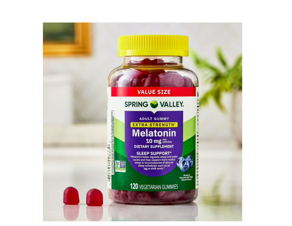 Spring Valley Vegetarian Melatonin Gummies- 10 mg- 120 ct
