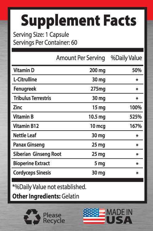 Age Men Performance Pills – TestoBooster T-855 – L-Citrulline Malate 3B