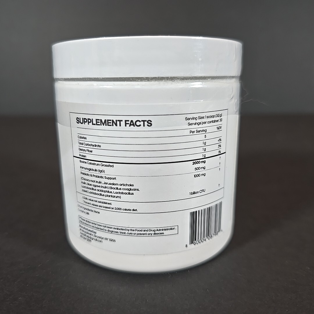 Cure24 Colostrum Bovine Supplement Unflavored Powder Triple Effect 06/2027