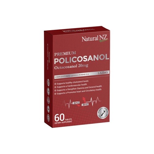 Natural New Zealand Policosanol 33.4mg (Otacosanol 20mg) 60 tablets