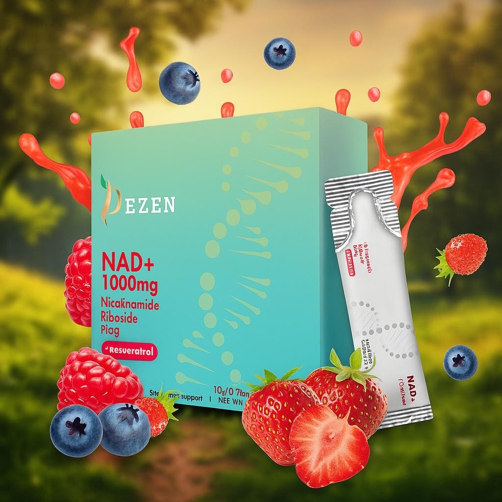 DEZEN NAD+ Liquid Drink Mix Supplement, Liposomal Nicotinamide Riboside