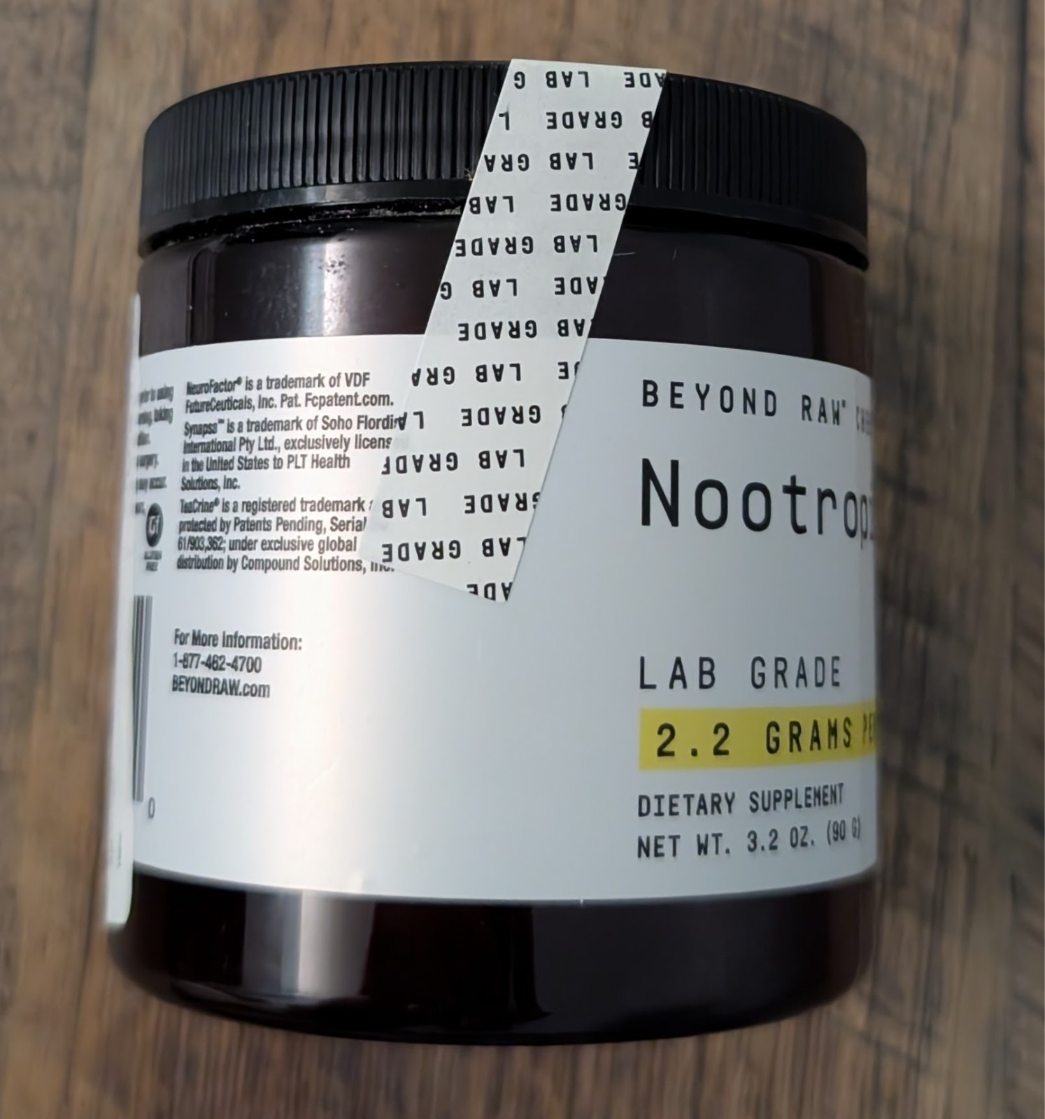 Beyond Raw Chemistry Labs Nootropic – 3.2 oz. (30 Servings) 12/29/27