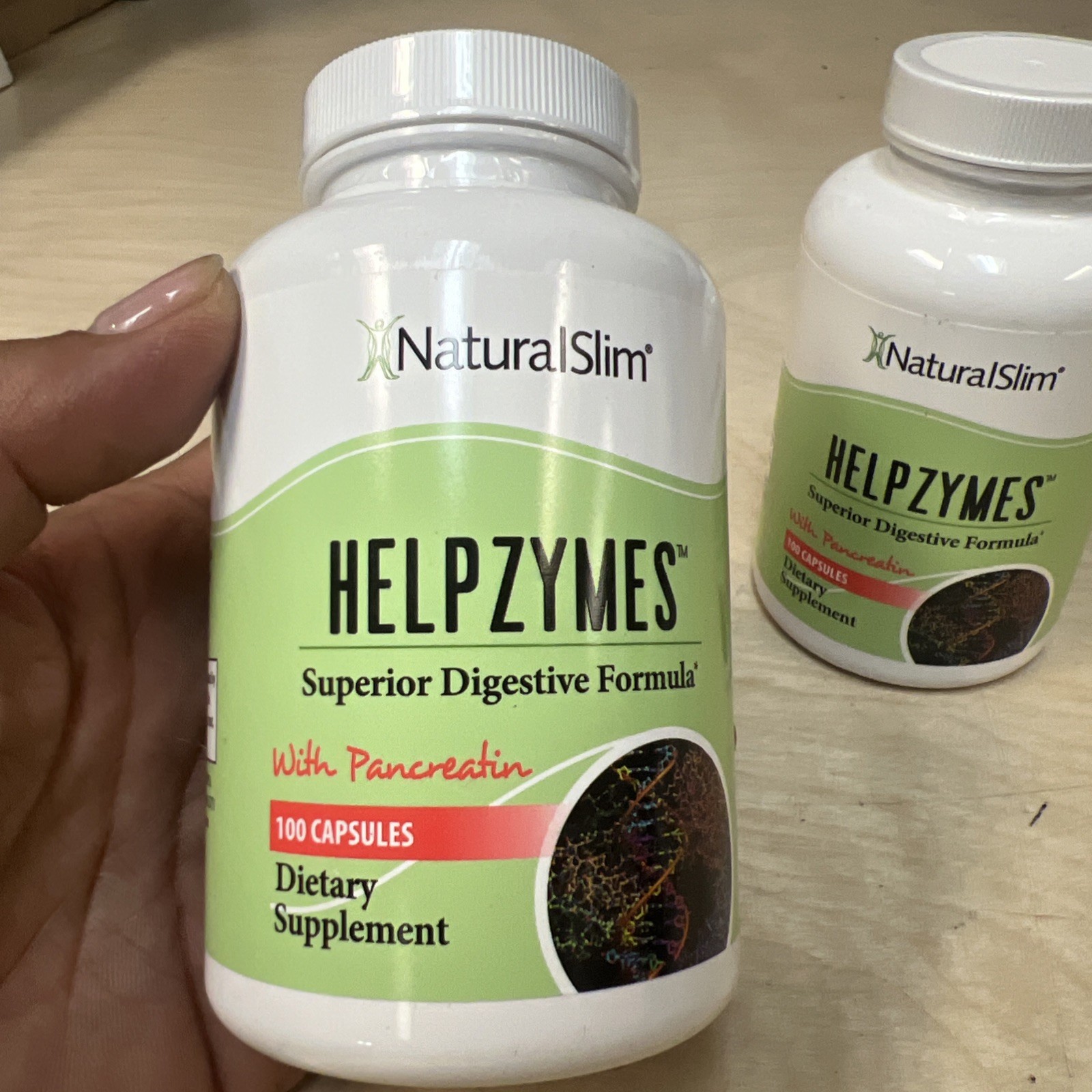 NaturalSlim Helpzymes 2-Pack Digestive Formula – Digestive Enzymes Capsules03/27