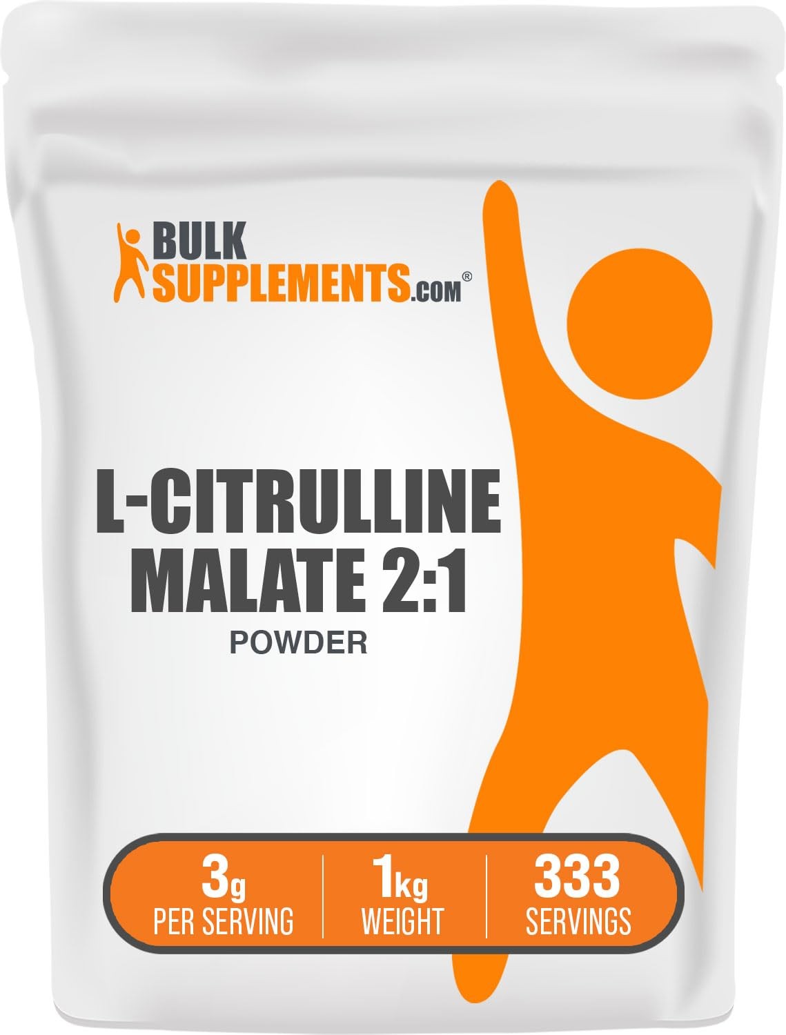 BulkSupplements.com L-Citrulline Malate 2:1 2.20 Pound (Pack of 1), White