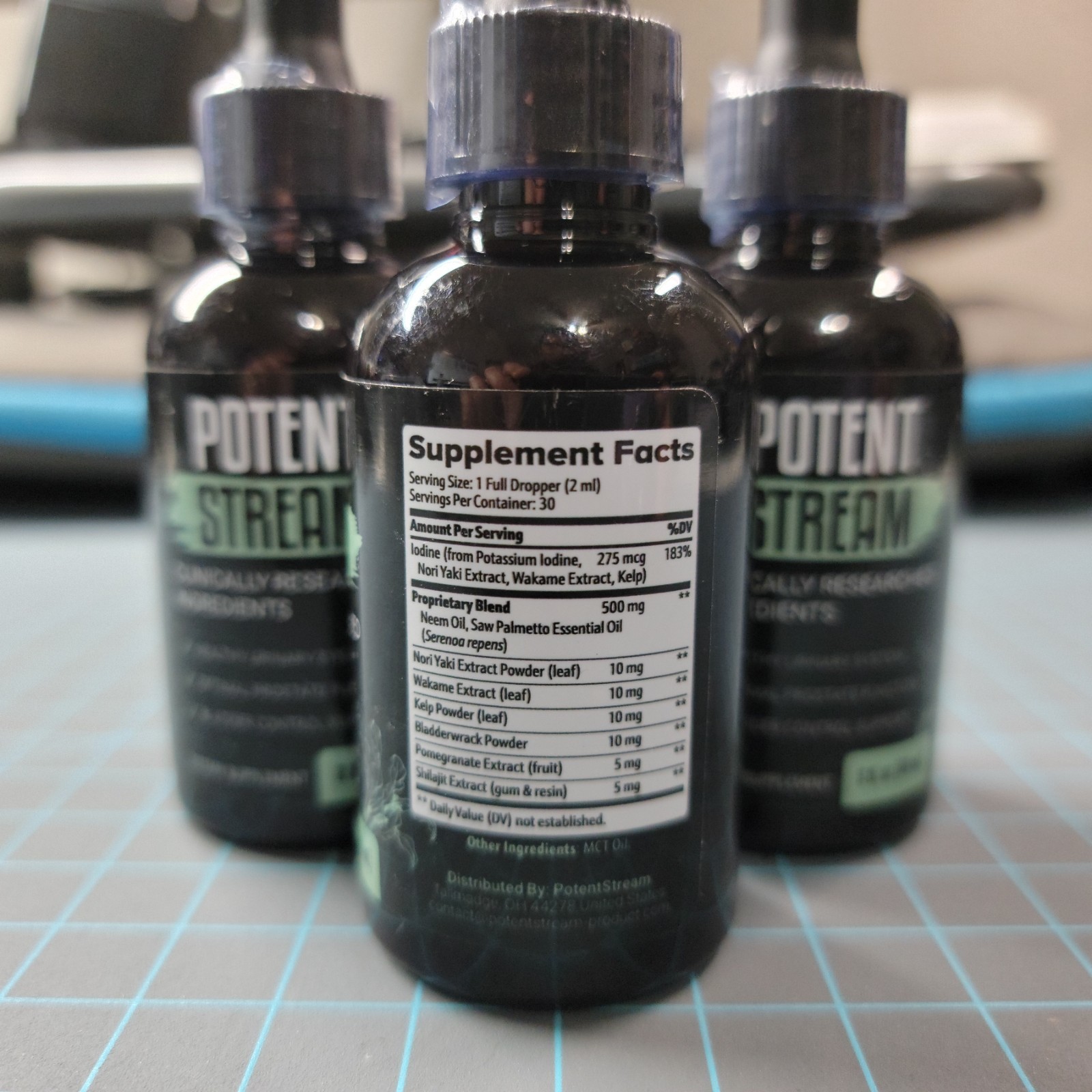 Potent Stream Drops, Potent Stream Prostate Support Drops ( 3 Pack )