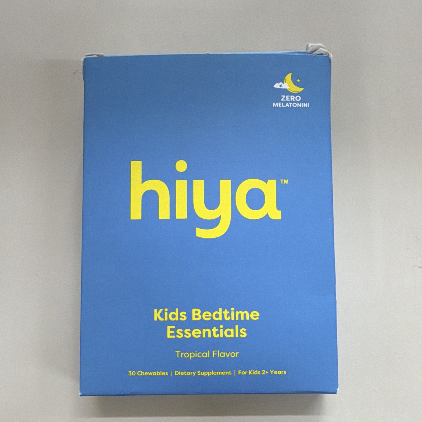 Hiya Kids Probiotic Chewables Assorted Flavor Digestive & Bedtime Support 30