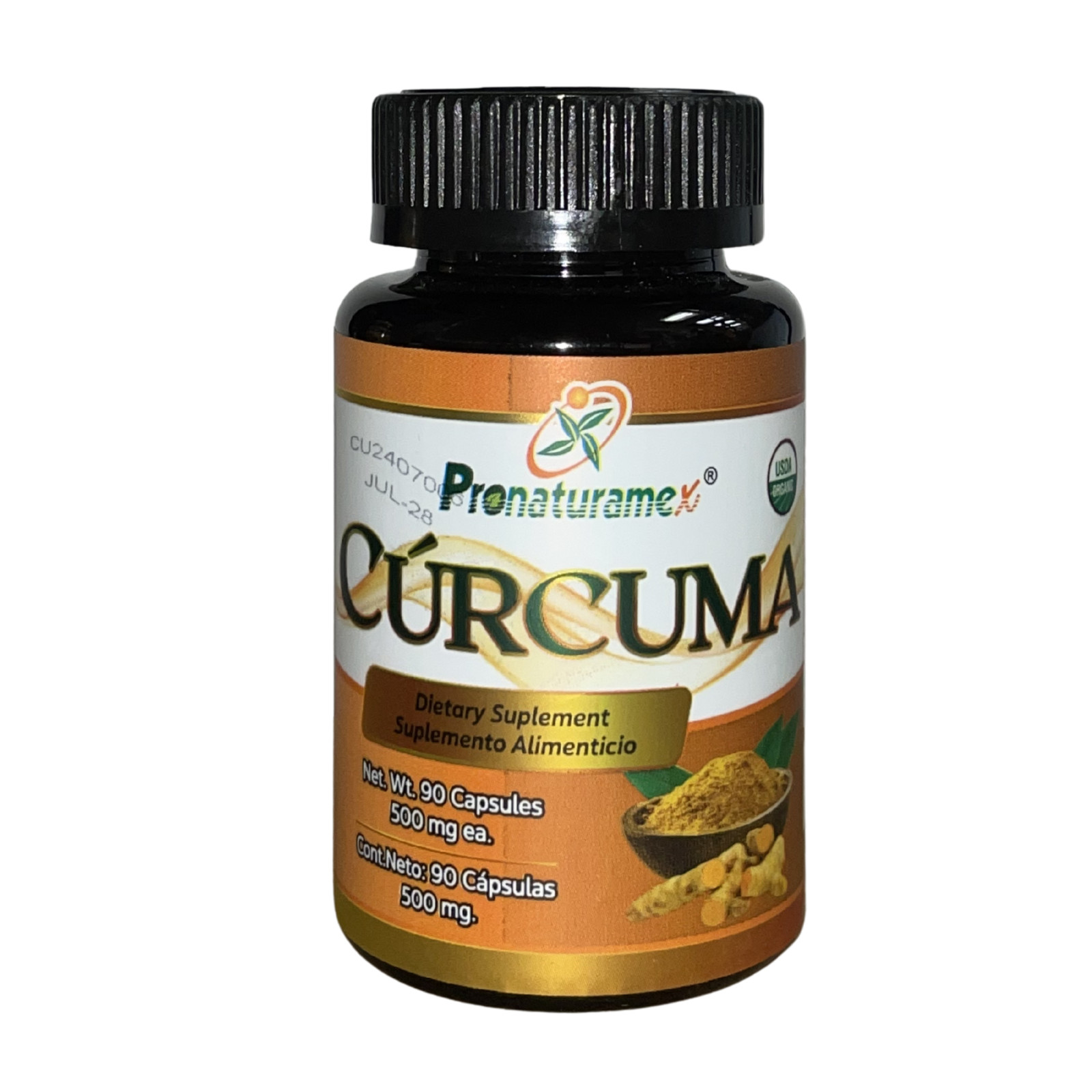 Curcuma – Sup. Alimenticio – 90 Capsulas – Por Pronaturamex.Inc