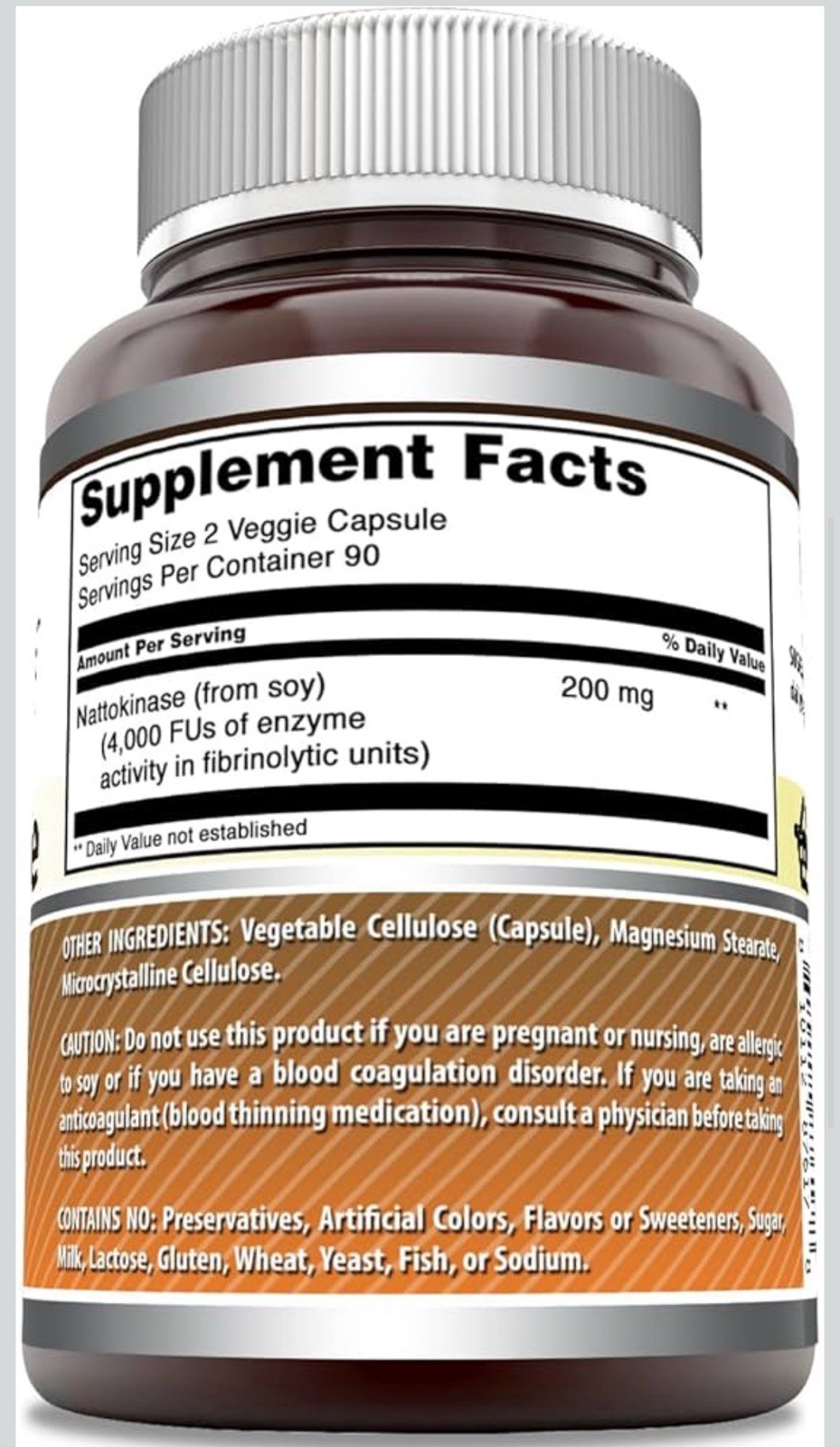 Amazing Nutrition Amazing Formulas Nattokinase 200mg 90 Capsules – EXP 05/2026