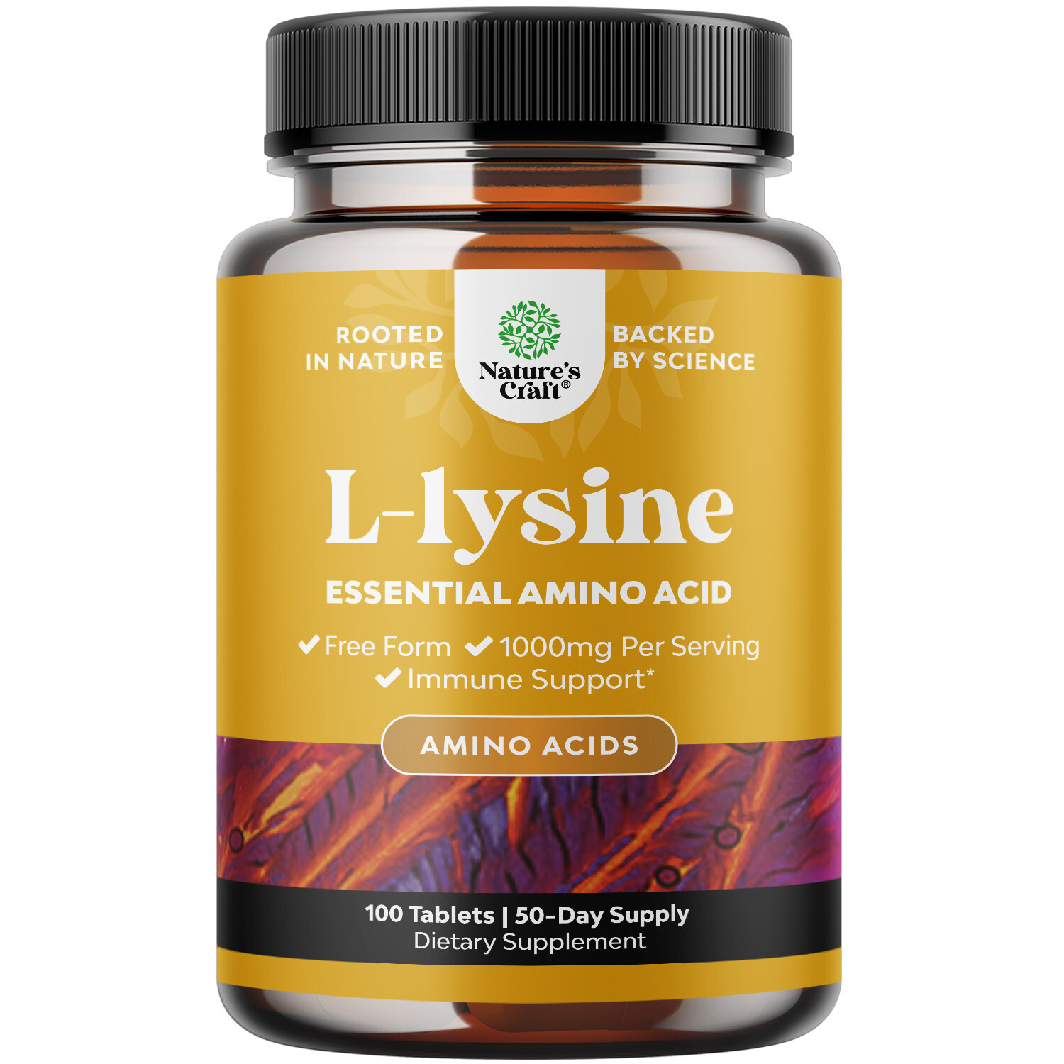L Lysine 1000mg per serving Nutritional Supplements – Amino Acids for Eye Health